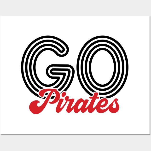 Go Pirates Wall Art by Zedeldesign